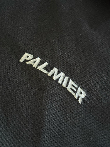 Logo Zip Hoodie Black